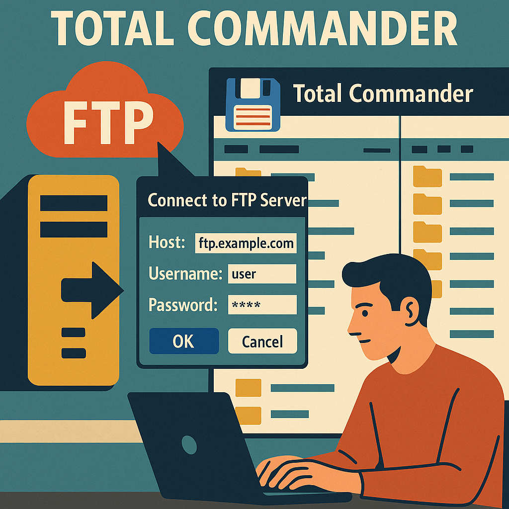 Как подключиться к FTP-серверу через Total Commander 